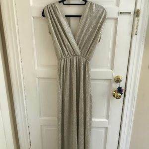 Light gold shimmer dress